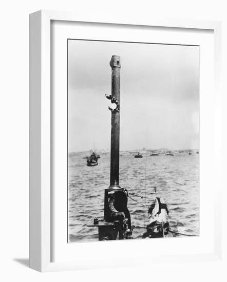 A View from a Damaged British Submarine in the Dardanelles During World War I-Robert Hunt-Framed Photographic Print