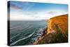 A View from a High Point over Cliff Tops and Sea Shore in England-Will Wilkinson-Stretched Canvas