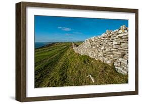 A View from a High Point over Heather and Fields in England-Will Wilkinson-Framed Photographic Print