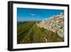 A View from a High Point over Heather and Fields in England-Will Wilkinson-Framed Photographic Print