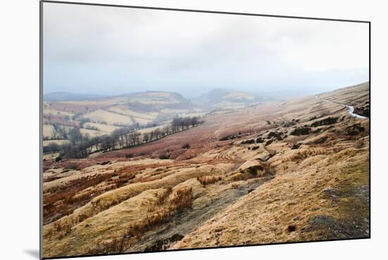 A View from a High Point over Heather and Fields in England-Will Wilkinson-Mounted Photographic Print