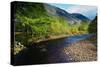 A View from a High Point over Heather and Fields in England-Will Wilkinson-Stretched Canvas