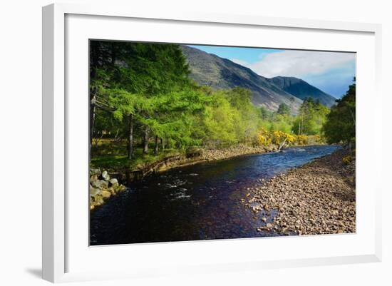 A View from a High Point over Heather and Fields in England-Will Wilkinson-Framed Photographic Print