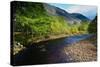 A View from a High Point over Heather and Fields in England-Will Wilkinson-Stretched Canvas