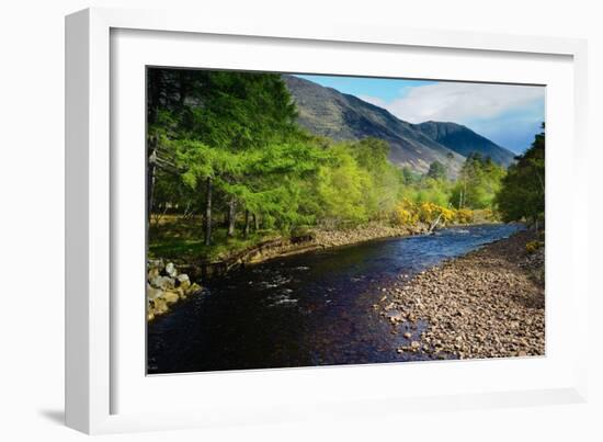 A View from a High Point over Heather and Fields in England-Will Wilkinson-Framed Photographic Print