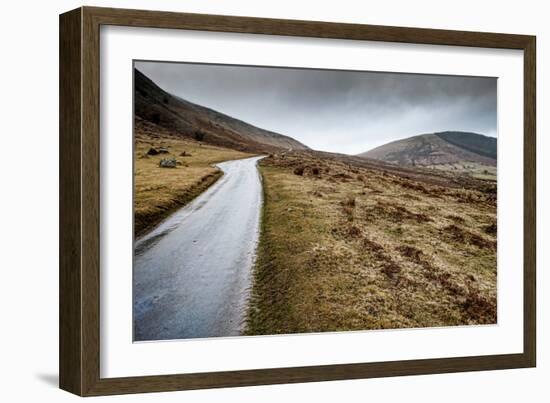 A View from a High Point over Heather and Fields in England-Will Wilkinson-Framed Photographic Print