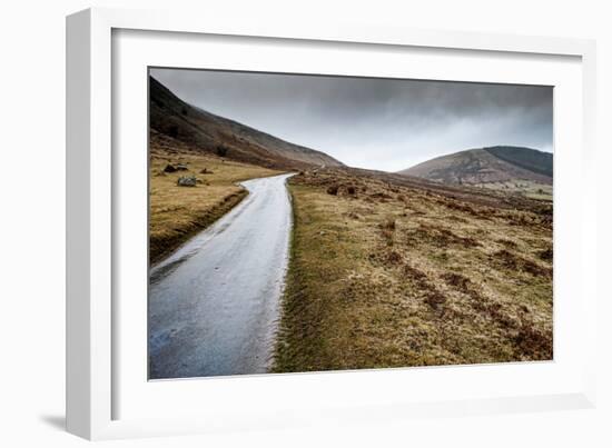 A View from a High Point over Heather and Fields in England-Will Wilkinson-Framed Photographic Print