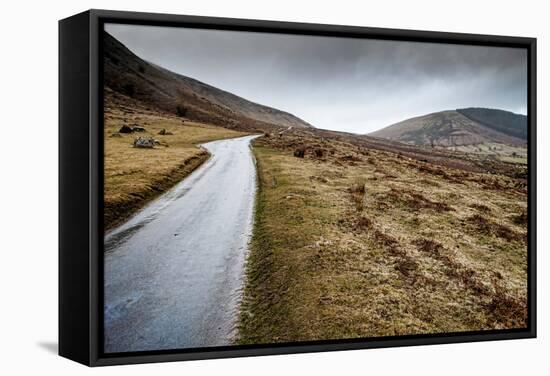 A View from a High Point over Heather and Fields in England-Will Wilkinson-Framed Stretched Canvas