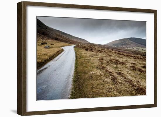 A View from a High Point over Heather and Fields in England-Will Wilkinson-Framed Photographic Print