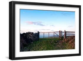 A View from a High Point over Heather and Fields in England-Will Wilkinson-Framed Photographic Print