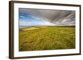 A View from a High Point over Heather and Fields in England-Will Wilkinson-Framed Photographic Print