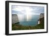 A View from a High Point over Heather and Fields in England-Will Wilkinson-Framed Photographic Print