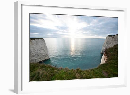 A View from a High Point over Heather and Fields in England-Will Wilkinson-Framed Photographic Print