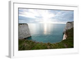 A View from a High Point over Heather and Fields in England-Will Wilkinson-Framed Photographic Print