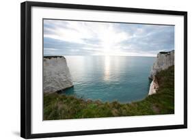 A View from a High Point over Heather and Fields in England-Will Wilkinson-Framed Photographic Print