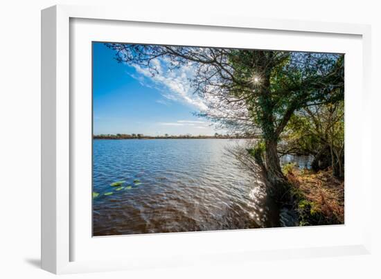 A View from a High Point over Heather and Fields in England-Will Wilkinson-Framed Photographic Print