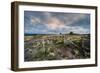 A View from a High Point over Heather and Fields in England-Will Wilkinson-Framed Photographic Print