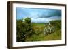 A View from a High Point over Heather and Fields in England-Will Wilkinson-Framed Photographic Print