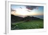 A View from a High Point over Heather and Fields in England-Will Wilkinson-Framed Photographic Print