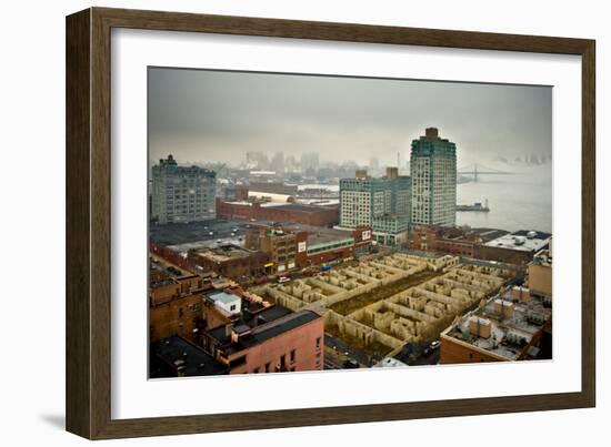 A View from a High Point over Heather and Fields in England-Will Wilkinson-Framed Photographic Print