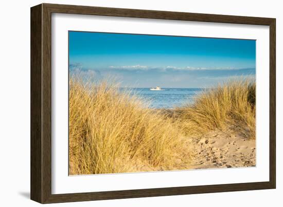 A View from a High Point over Heather and Fields in England-Will Wilkinson-Framed Photographic Print