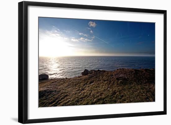 A View from a High Point over Heather and Fields in England-Will Wilkinson-Framed Photographic Print