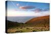 A View from a High Point over Heather and Fields in England-Will Wilkinson-Stretched Canvas