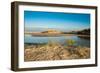 A View from a High Point over Heather and Fields in England-Will Wilkinson-Framed Photographic Print