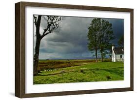 A View from a High Point over Heather and Fields in England-Will Wilkinson-Framed Photographic Print