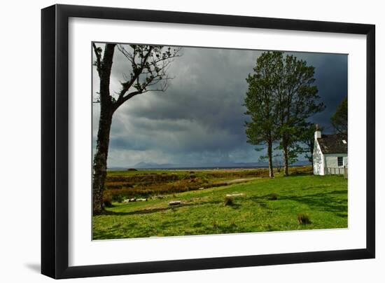 A View from a High Point over Heather and Fields in England-Will Wilkinson-Framed Photographic Print