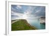 A View from a High Point over Heather and Fields in England-Will Wilkinson-Framed Photographic Print