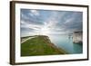 A View from a High Point over Heather and Fields in England-Will Wilkinson-Framed Photographic Print