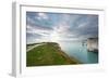 A View from a High Point over Heather and Fields in England-Will Wilkinson-Framed Photographic Print