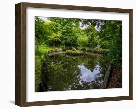 A View from a High Point over Heather and Fields in England-Will Wilkinson-Framed Photographic Print