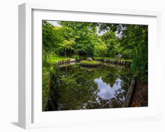 A View from a High Point over Heather and Fields in England-Will Wilkinson-Framed Photographic Print