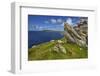 A view from Clogher Head towards Sybil Point, at the western end of the Dingle Peninsula, County Ke-Nigel Hicks-Framed Photographic Print