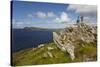 A view from Clogher Head towards Sybil Point, at the western end of the Dingle Peninsula, County Ke-Nigel Hicks-Stretched Canvas