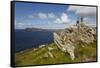 A view from Clogher Head towards Sybil Point, at the western end of the Dingle Peninsula, County Ke-Nigel Hicks-Framed Stretched Canvas