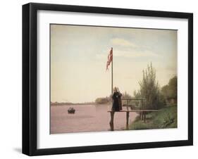 A View from Dosseringen near the Sortedam Lake Looking Towards Nørrebro, 1838-Christen Schjellerup Kobke-Framed Giclee Print