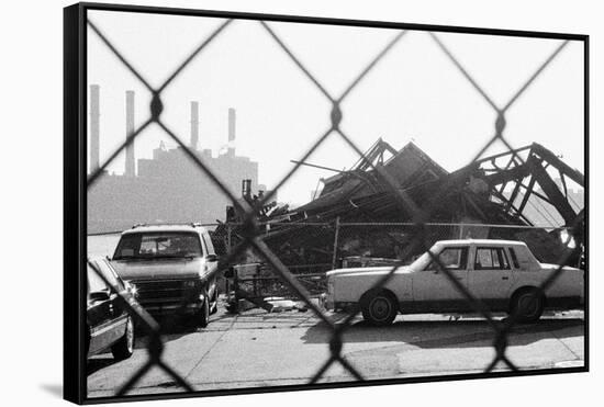 A View from Kent Avenue-Evan Morris Cohen-Framed Stretched Canvas