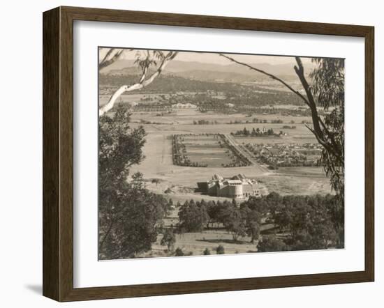 A View from Mount Ainslie, Canberra, Act, Australia 1930s-null-Framed Photographic Print