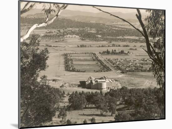 A View from Mount Ainslie, Canberra, Act, Australia 1930s-null-Mounted Photographic Print