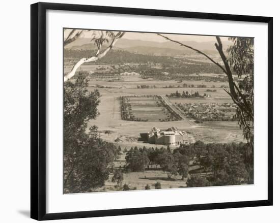 A View from Mount Ainslie, Canberra, Act, Australia 1930s-null-Framed Photographic Print