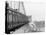 A View from Suspension Bridge, Cincinnati, Ohio-null-Stretched Canvas