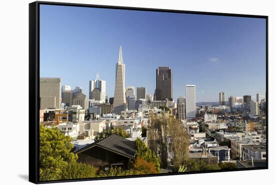 A View from Telegraph Hill, San Francisco, California, USA-Susan Pease-Framed Stretched Canvas