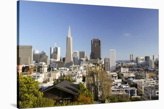 A View from Telegraph Hill, San Francisco, California, USA-Susan Pease-Stretched Canvas