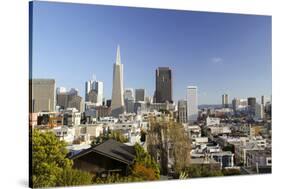 A View from Telegraph Hill, San Francisco, California, USA-Susan Pease-Stretched Canvas