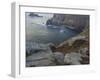 A view from the cliffs at Lands End, Cornwall, England, United Kingdom, Europe-Jon Gibbs-Framed Photographic Print