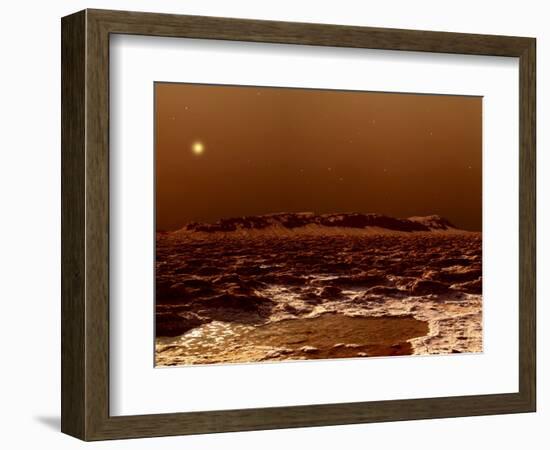 A View from the Edge of the Southern Polar Cap of Mars-null-Framed Photographic Print