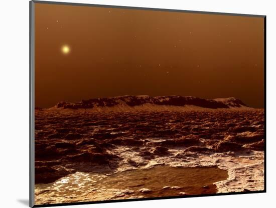 A View from the Edge of the Southern Polar Cap of Mars-null-Mounted Photographic Print